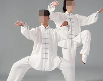 Весенне-летний дышащий костюм тайцзи унисекс, костюмы для тайцзицюань, униформа для боевых искусств, одежда для кунг-фу тайцзи  5