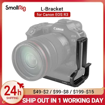 L-образный кронштейн для камеры SmallRig Sunhood для Canon EOS R3, совместимая с Arca боковая пластина и опорная плита 3628  5