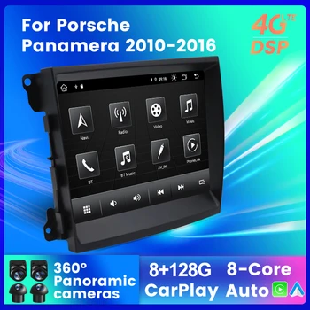 8-Ядерный автомобильный радиоприемник 4G Беспроводной Carplay Android Auto для Porsche Panamera 2010-2016 PCM 3.1 Навигация GPS Мультимедийный плеер Стерео  2