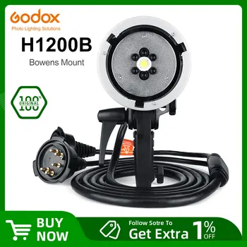Godox AD-H1200B Портативная лампа-вспышка мощностью 1200 Вт Вне Камеры для Беспроводной стробоскопической вспышки Godox AD600 AD600M (крепление Bowens)  5