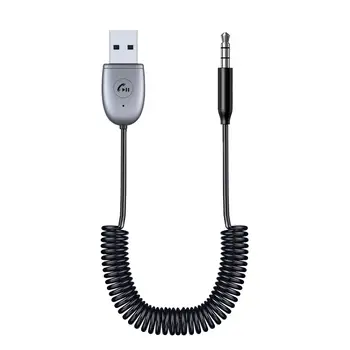 Аудиоприемник-адаптер AUX Audio 5.0 с разъемом от USB 2.0 до 3.5 мм для громкой связи  5