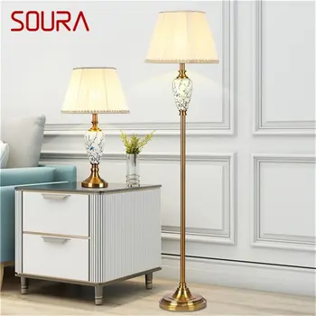 Торшер SOURA с современным светодиодным освещением креативного дизайна, керамический декор для дома, гостиной, спальни  5