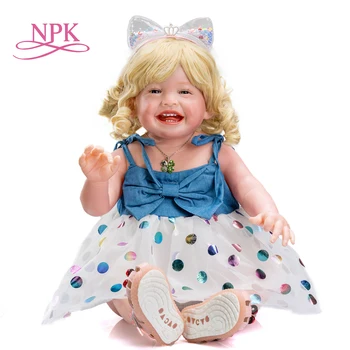 NPK 68 см Mila Reborn для маленьких девочек, большая кукла ручной работы, популярная наша кукла Happy Baby, высококачественный подарок  3