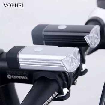 VOPHSI Велосипедный Фонарь USB LED Перезаряжаемый Комплект MTB Дорожный Велосипед Передняя Задняя Фара Лампа Водонепроницаемый Фонарик Велосипедные Аксессуары  4