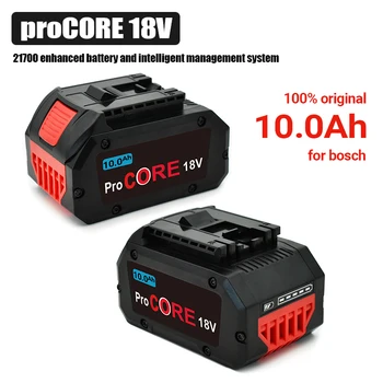 100% высококачественная Литий-Ионная Аккумуляторная Батарея 18V 10.0Ah GBA18V80 для Аккумуляторных Дрелей Bosch 18 Volt MAX с Электроинструментом  0