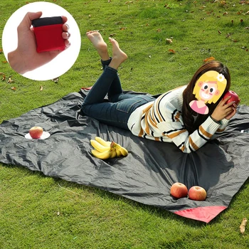 Карманное пляжное одеяло Открытый Портативный коврик для кемпинга Водонепроницаемый Коврик для пикника Площадка для кемпинга Матрас для палатки для пикника Туристическое снаряжение  5