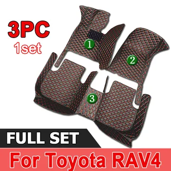 Автомобильные коврики для Toyota RAV4 Негибридные 2020 2021 2022 Пользовательские автомобильные накладки для ног Автомобильные Ковровые покрытия Аксессуары для интерьера  10