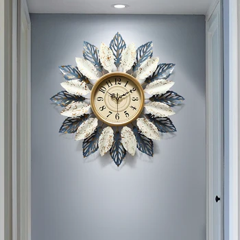 Роскошные Современные Настенные Часы Digital Art Living Room Металлические Дизайнерские Настенные Часы Необычного Размера Reloj De La Pared Wall Decoration  1