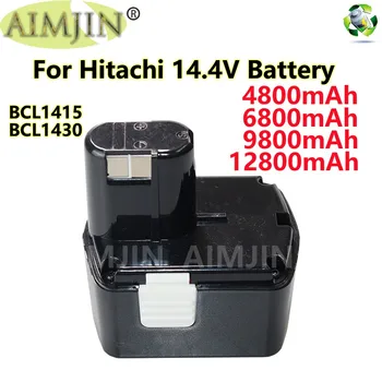 14,4 В 4.8/6.8/9.8/12.8 Сменный аккумулятор для электроинструмента NI-CD емкостью 1 Ач для Hitachi CJ14DL DH14DL EBL1430 BCL1430 BCL1415  2