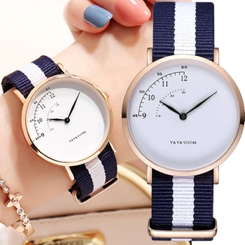 Модные женские часы, ультралегкий нейлоновый браслет, подарок для женщин, милый маленький браслет, женский плащ, аналоговые кварцевые женские часы  5