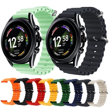18 мм 20 мм 22 мм Океанский Силиконовый Ремешок Для Часов Huawei Watch GT/GT Для Samsung Galaxy Watch 42 мм 46 мм Active2 40/44 Gear S3 Ремешки  5