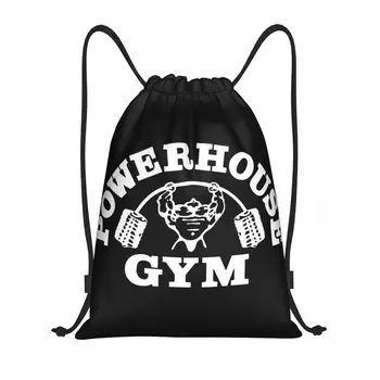 Изготовленная на заказ сумка на шнурке для тренажерного зала Powerhouse для мужчин и женщин, легкий рюкзак для хранения в тренажерном зале для бодибилдинга, фитнеса, мускульных видов спорта  5