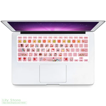Мультяшный Лесной Зверь Чехол для клавиатуры Силиконовая Кожа для MacBook Air 13.3 для MacBook Pro 13 15 с Сетчаткой или без нее  2