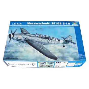 Трубач 02409 1:24 Немецкий Истребитель Messerschmitt BF 109 G-10 Самолет Военной Сборки Пластиковая Игрушечная Модель Строительного Комплекта  1