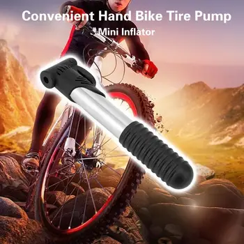 Велосипедный насос высокого давления, противоскользящий велосипедный воздушный насос, надувной алюминиевый насос для шин для горных шоссейных велосипедов.  5