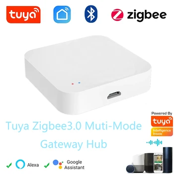 Tuya Smart Zigbee3.0 Bluetooth-Многорежимный Шлюзовой концентратор Для устройств Smart Home Zigbee Работает с Smart Life Alexa Google Home  5
