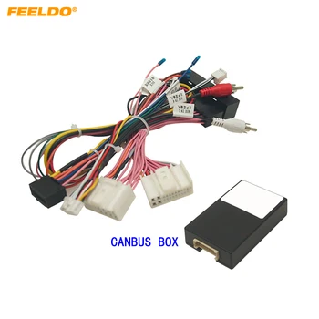 Автомобильный 16-контактный аудио Жгут проводов FEELDO Canbus Box для Hyundai Genesis Coupe 2012, адаптер для подключения стереосистемы вторичного рынка.  0