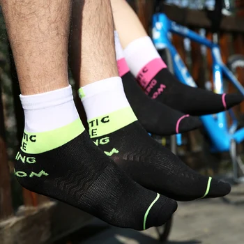 Santic 2019 Новые Профессиональные велосипедные носки Дышащие MTB Спортивные носки для горных велосипедов Мужские Женские Носки для верховой езды 3 цвета Свободный размер  5
