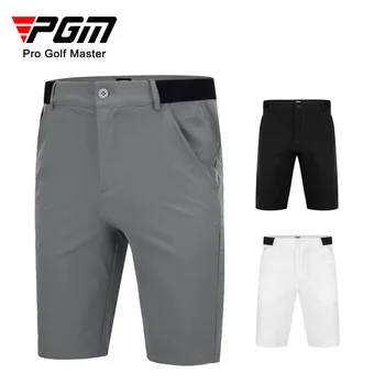 Брюки для гольфа PGM, мужские шорты, летние спортивные брюки, мужские брюки средней длины, эластичные и дышащие  2