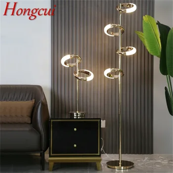 Креативный торшер Hongcui Nordic, современные светодиодные круглые кольца, декоративные для дома, гостиной, спальни  5
