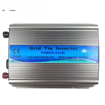 600 Вт MPPT Сетевой инвертор с чистой синусоидальной волной от Dc18v до Ac110v/ 220V Солнечный инвертор  4