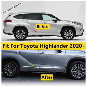 ABS Хромированная накладка на дверь, накладка для стримера, Комплект внешней отделки для Toyota Highlander 2020 - 2023 Аксессуары  5