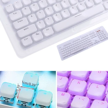 Низкопрофильный набор клавишных колпачков для механической клавиатуры с подсветкой cherry MX Crystal Edge 1XCB  0