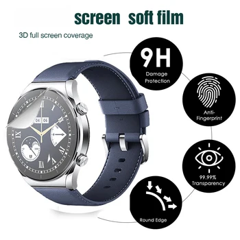 Мягкая Прозрачная Защитная Пленка Для Xiaomi Watch S1 Smart Watch Screen Protector Мягкая Пленка Для Xiomi WatchS1 M2108W1 Пленка Не Стеклянная  5