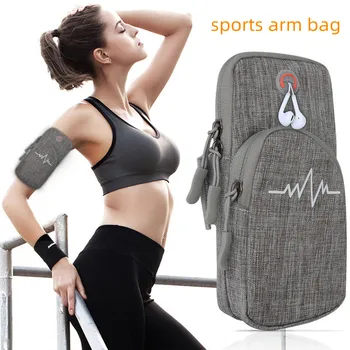 Универсальная 6,5-дюймовая спортивная сумка для бега, водонепроницаемая сумка для мобильного телефона, чехол для фитнес-зала, повязка на руку  5