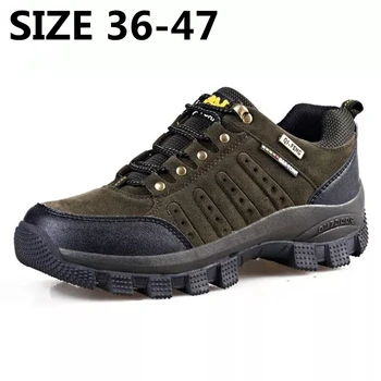 Мужская походная обувь Xiaomi; Удобная дышащая уличная повседневная обувь на шнуровке; Нескользящие весенне-осенние резиновые кроссовки; Размер 36-47  5