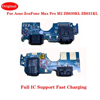 Для Asus ZenFone Max Pro M2 ZB630KL ZB631KL Оригинальный USB Порт Для Зарядки Док-станция Микрофон Датчик Разъем Для наушников Гибкий Кабель  10