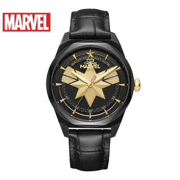 Официальные Кварцевые Женские часы DISNEY MARVEL Роскошные мужские Часы Captain Marvel Watch 5Bar Водонепроницаемые Повседневные Спортивные Часы Man m-9113  5