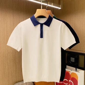 Новая мужская рубашка для гольфа с коротким рукавом гигроскопична стирайте и носите дышащие спортивные футболки на открытом воздухе, рубашки поло  5