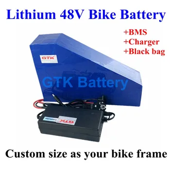 Литий-ионный 48V 2000w Booster bike Ebike электрический велосипедный аккумулятор 13S 48V 30ah 40ah литиевая батарея с водонепроницаемой сумкой + зарядное устройство 5A  4