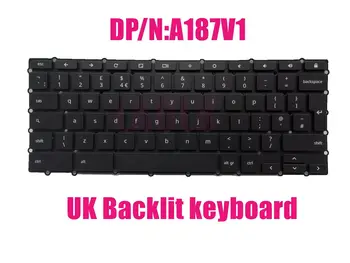 Британская клавиатура с подсветкой для Dell ChromeBook DLM15C96GBJ6981 DP / N: A187V1  5