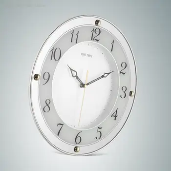 Настенные часы для гостиной спальни Без звука 14-дюймовые современные круглые Простые Европейские часы Cmg400  5