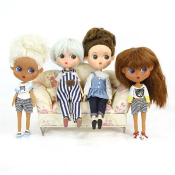 Пластиковая кукла высотой 25 см с лицом, раскрашенная своими руками кукла для подарков девочкам  5