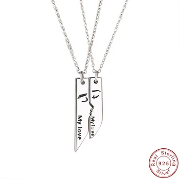 JIALY Fine Kiss Love Couple S925 из стерлингового серебра, ожерелье для женщин, подарок на день рождения, Ювелирные изделия, новинка  0