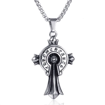 Уникальное винтажное ожерелье с Крестом Унисекс, Подвеска-амулет 