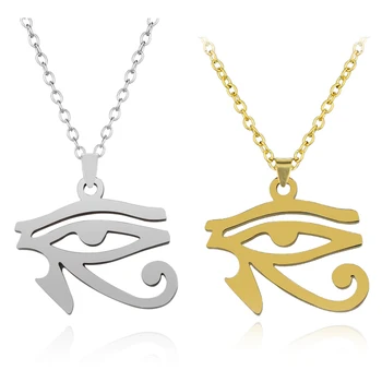 Ожерелье с символом Древнего Египта из нержавеющей стали, винтажные ожерелья с подвеской 