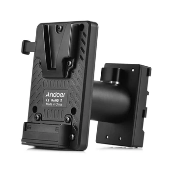 Andoer V-Lock V-Образное крепление Батарейной пластины к Адаптеру BP-U для Фиктивного аккумулятора с Регулируемым стержнем для Видеокамеры Sony PMW-100 PMW-150 PMW-160  10
