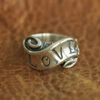 LINSION, кольцо с лентой из стерлингового серебра 925 пробы 