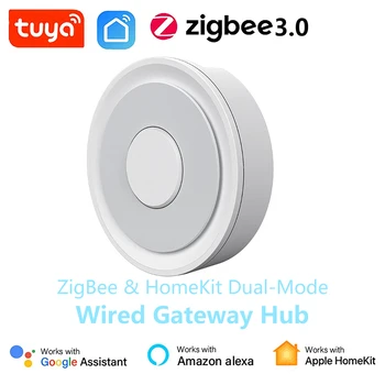 Tuya ZigBee3.0 и Двухрежимный Проводной Шлюз HomeKit Smart Home Net Bridge Home Control System Работают с Siri Alexa Google Home  4