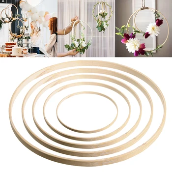 универсальный декоративный бамбуковый круг 8-40 см, материал ручной работы 