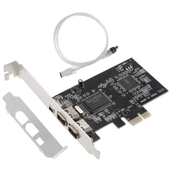 PCI-E PCI Express Firewire Card, Плата контроллера IEEE 1394 С кабелем Firewire, Для Передачи видео, аудио и т. Д  10