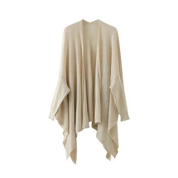 элегантный женский кашемировый кардиган из 100% чистого кашемира, высококачественная кашемировая большая шаль, легкое мягкое, удобное гладкое пальто,  5