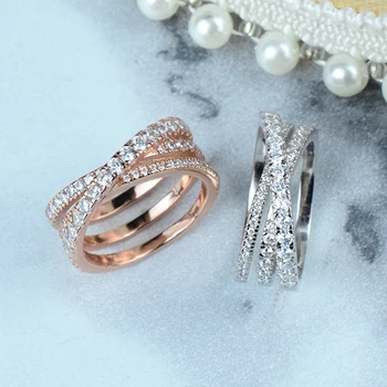 Новый горячий бренд ювелирных изделий из чистого серебра 925 пробы, кольцо для влюбленных, мужские и женские украшения на свадьбу, годовщину помолвки  4