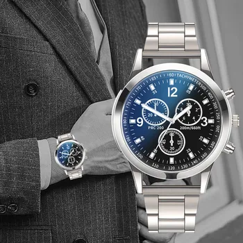 Роскошные деловые мужские кварцевые спортивные часы из нержавеющей стали, мужские механические часы, мужские модные часы relogio masculino  5