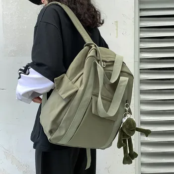 Водонепроницаемый нейлоновый женский рюкзак, простая школьная сумка для девочки-подростка, сумки через плечо, дорожная сумка, школьный рюкзак, дорожный рюкзак  5