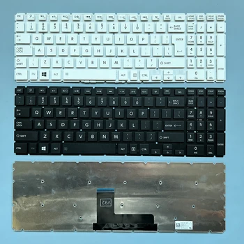 Клавиатура XIN US для ноутбука Toshiba Satellite L50-B L50-C L50D-B L50T-B S50-B S55-B L55-B L55D-B L55T-B P50-C L55-B5276 Белого цвета  10
